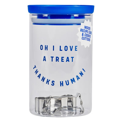 Dog treat kit in a jar